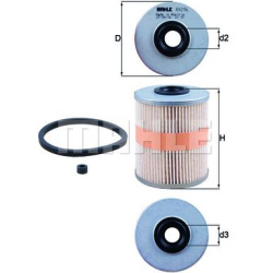 Filtras kuro diesel
                                MAHLE                                                KX206D, MAHLE, KX206