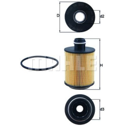 Filtras tepalo
                                MAHLE                                                OX559D, MAHLE, OX559D, au