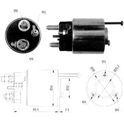 solenoidinis jungiklis, starteris
                                MAGNETI MARELLI                                            