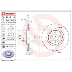 stabdžių diskas (1vnt) PRIME LINE - UV Coated
                                BREMBO                                       