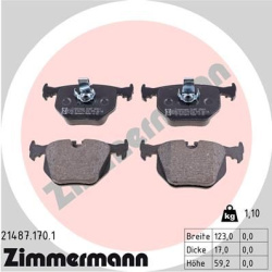 stabdžių trinkelių rinkinys, diskinis stabdys
                                ZIMMERMANN                                21
