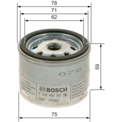 oro filtras, turbokompresorius
                                BOSCH                                F026400307, BOSCH, F02640