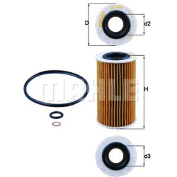 Filtras tepalo
                                MAHLE                                                OX384D, MAHLE, OX384D, au