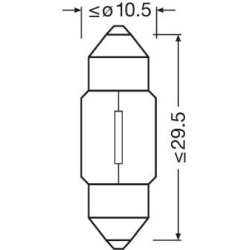 lemputė, bagažinės vidaus lemputė ORIGINAL
                                ams-OSRAM                                     