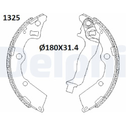 stabdžių trinkelių komplektas
                                DELPHI                                                LS2199