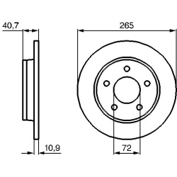 stabdžių diskas (1vnt)
                                BOSCH                                0986479C77, BOSCH, 0986479C77, 