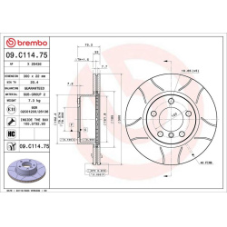 stabdžių diskas (1vnt) XTRA LINE - Max
                                BREMBO                                              