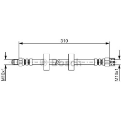 stabdžių žarnelė
                                BOSCH                                                1987476217, BOSCH, 
