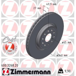 stabdžių diskas (1vnt) COAT Z
                                ZIMMERMANN                                                600