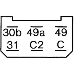 posūkio rodiklio pertraukiklis
                                BOSCH                                0335215134, BOSCH, 03352