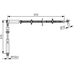 stabdžių žarnelė
                                BOSCH                                                1987481A63, BOSCH, 