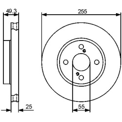 stabdžių diskas (1vnt)
                                BOSCH                                0986479422, BOSCH, 0986479422, 