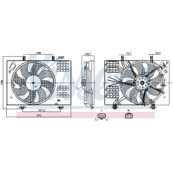 ventiliatorius, radiatoriaus
                                NISSENS                                                850147, N