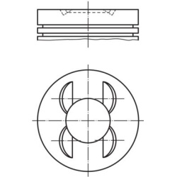 stūmoklis
                                MAHLE                                                479 48 00, MAHLE, 4794800, au