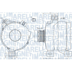 kintamosios srovės generatorius
                                MAGNETI MARELLI                                063731967010,