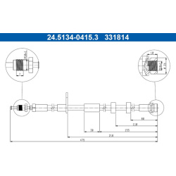 stabdžių žarnelė
                                ATE                                                24.5134-0415.3, ATE, 