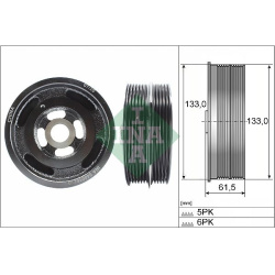 skriemulys, alkūninis velenas
                                INA                                                544 0167 10