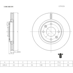 stabdžių diskas (1vnt)
                                BOSCH                                0986AB6876, BOSCH, 0986AB6876, 