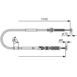 trosas, stovėjimo stabdys
BOSCH 1 987 482 055