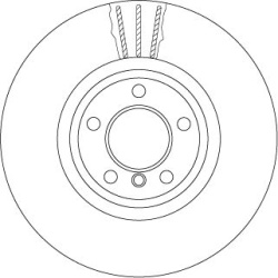 stabdžių diskas (1vnt) TRW SINGLE
                                                DF6615S, TRW, DF6615S, auto detalė