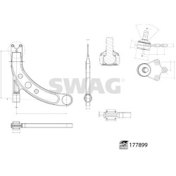 pakabos svirtis
                                SWAG                                33 10 7263, Nenurodytas gamintojas, 33107