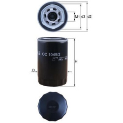 alyvos filtras
                                MAHLE                                                OC 1049/2, MAHLE, OC10492