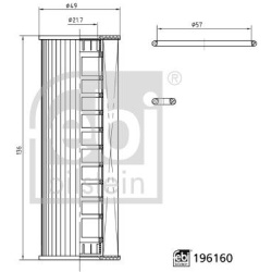 alyvos filtras
                                FEBI BILSTEIN                                                196160, FEBI BILS