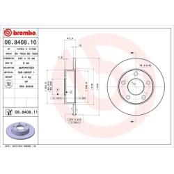 stabdžių diskas (1vnt) PRIME LINE - UV Coated
                                BREMBO                                       