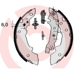 Stabdžių trinkelių komplektas ESSENTIAL LINE
                                BREMBO                                       