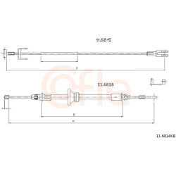 trosas, stovėjimo stabdys
                                COFLE                                                92.11.6814KB,