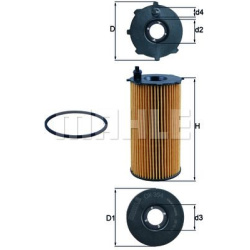 Filtras tepalo
                                MAHLE                                                OX354D, MAHLE, OX354D, au