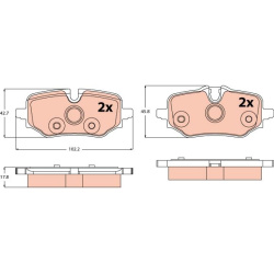 TRW                                                GDB2573, TRW, GDB2573, auto detalė