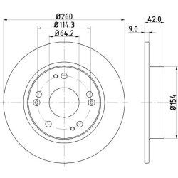 stabdžių diskas (1vnt) PRO
                                HELLA                                8DD 355 118-991, Nenurodyta