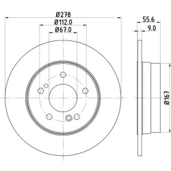 stabdžių diskas (1vnt) PRO
                                HELLA                                8DD 355 101-011, Nenurodyta