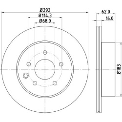 stabdžių diskas (1vnt) PRO
                                HELLA                                8DD 355 118-711, Nenurodyta