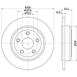 stabdžių diskas (1vnt) PRO
                                HELLA                                8DD 355 122-671, Nenurodyta