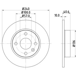 stabdžių diskas (1vnt) PRO
                                HELLA                                8DD 355 108-251, Nenurodyta