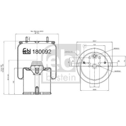 pneumatinė oro pagalvė
                                FEBI BILSTEIN                                                180092,