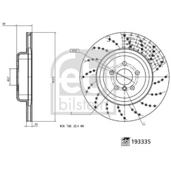 stabdžių diskas (1vnt)
                                FEBI BILSTEIN                                                193335,