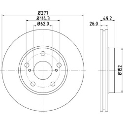 stabdžių diskas (1vnt) PRO
                                HELLA                                8DD 355 119-661, Nenurodyta