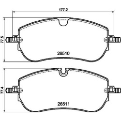 stabdžių trinkelių rinkinys, diskinis stabdys
                                HELLA                                       