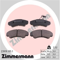 stabdžių trinkelių rinkinys, diskinis stabdys
                                ZIMMERMANN                                  