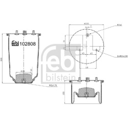 pneumatinė oro pagalvė
                                FEBI BILSTEIN                                                102808,