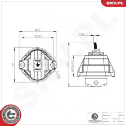 variklio montavimas
ESEN SKV 75SKV287, Nenurod