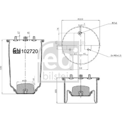 pneumatinė oro pagalvė
                                FEBI BILSTEIN                                                102720,