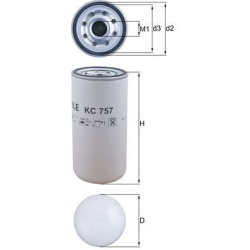 kuro filtras
                                MAHLE                                                KC757, MAHLE, KC757, auto d