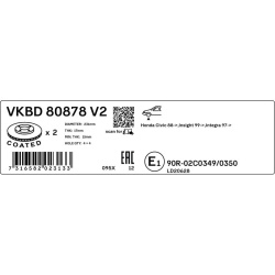 stabdžių diskas (1vnt)
                                SKF                                VKBD 80878 V2, SKF, VKBD80878V2, 
