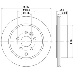 stabdžių diskas (1vnt) PRO
                                HELLA                                8DD 355 118-921, Nenurodyta
