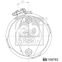 diafragm. stabdžių cilindras
                                FEBI BILSTEIN                                108783, FEBI BILS