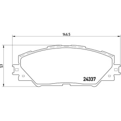 Stabdžių kaladėlės priekinės, PREMIUM kokybė
                                BREMBO                                    